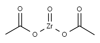 Diacetatozirconic acid Struktur