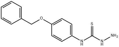 4-(4-ベンジルオキシフェニル)-3-チオセミカルバジド 化学構造式