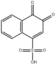 3,4-dihydro-3,4-dioxonaphthalene-1-sulphonic acid Struktur