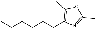 4-Hexyl-2,5-dimethyloxazole Struktur