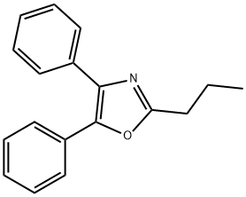 2-Propyl-4,5-diphenyloxazole 结构式