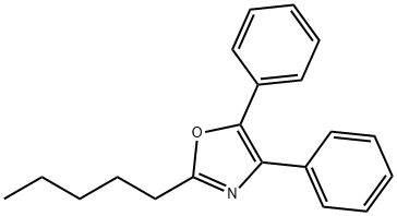 2-Pentyl-4,5-diphenyloxazole 结构式