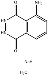 3-AMINOPHTHALHYDRAZIDE, SODIUM SALT HYDRATE Structure