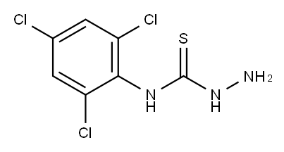 4-(2,4,6-TRICHLOROPHENYL)-3-THIOSEMICARBAZIDE Structure