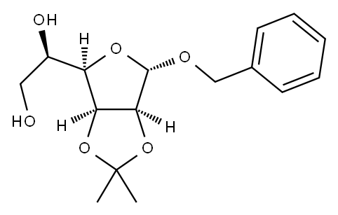 BENZYL 2,3-O-ISOPROPYLIDENE-ALPHA-D-MANNOFURANOSIDE Structure