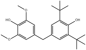 2,6-ビス-tert-ブチル-2',6'-ジメトキシ(4,4'-メチレンビスフェノール) 化学構造式