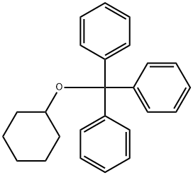 シクロヘキシル(トリフェニルメチル)エーテル 化学構造式