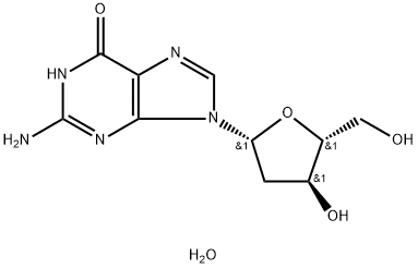 2′-デオキシグアノシン 水和物 化学構造式