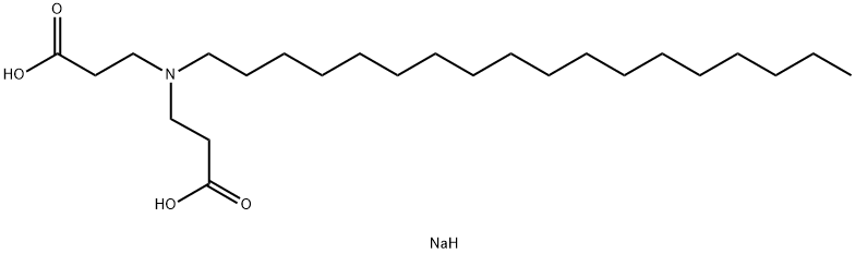 disodium N-(2-carboxyethyl)-N-octadecyl-beta-alaninate 结构式