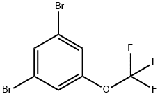 1,3-ジブロモ-5-(トリフルオロメトキシ)ベンゼン 化学構造式