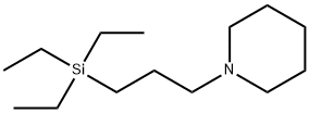 1-[3-(トリエチルシリル)プロピル]ピペリジン 化学構造式