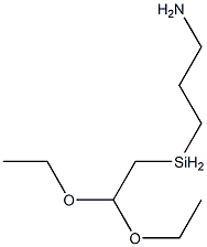 3-(ジエトキシエチルシリル)プロピルアミン 化学構造式