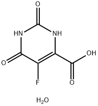 5-フルオロオロチン酸 水和物 化学構造式