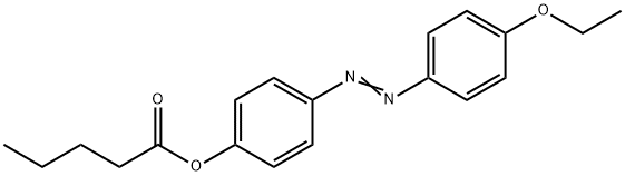 ペンタン酸4-[(4-エトキシフェニル)アゾ]フェニル 化学構造式