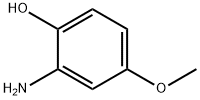 2-アミノ-4-メトキシフェノール 化学構造式