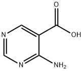 4-氨基嘧啶-5-羧酸 结构式