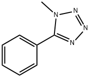 1-メチル-5-フェニル-1H-テトラゾール 化学構造式