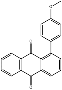 1-(4-Methoxyphenyl)-9,10-anthraquinone Struktur
