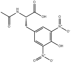 N-アセチル-3,5-ジニトロ-L-チロシン 化学構造式