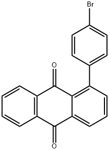 1-(4-ブロモフェニル)-9,10-アントラキノン 化学構造式