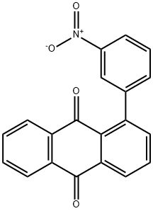 1-(3-ニトロフェニル)-9,10-アントラキノン 化学構造式