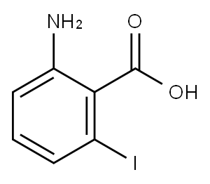 2-amino-6-iodobenzoic acid Struktur