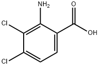2-アミノ-3,4-ジクロロ安息香酸 化学構造式