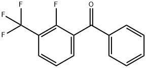 2-FLUORO-3-(TRIFLUOROMETHYL)BENZOPHENONE Struktur