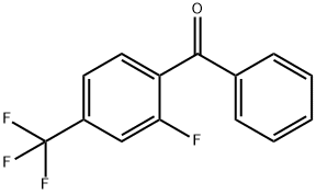 2-氟-4-(三氟甲基)苯并苯酮, 207974-08-1, 结构式