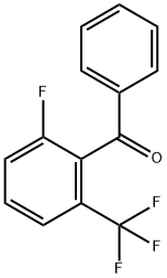 2-氟-6-(三氟甲基)苯甲酮, 208173-18-6, 结构式