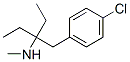 3-[(4-chlorophenyl)methyl]-N-methyl-pentan-3-amine 结构式