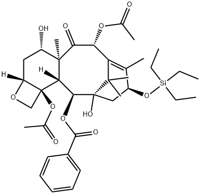 13-O-(Triethylsilyl) Baccatin III Structure