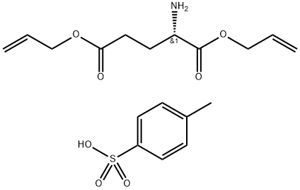 H-GLU(OALL)-OALL P-TOSYLATE, 20845-16-3, 结构式