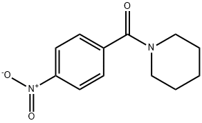 1-(4-ニトロベンゾイル)ピペリジン 化学構造式