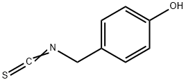イソチオシアン酸4-ヒドロキシベンジル 化学構造式