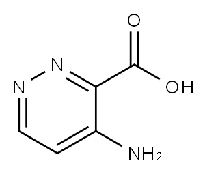 4-氨基哒嗪-3-羧酸, 20865-29-6, 结构式