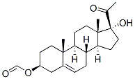 3beta,17-dihydroxypregn-5-en-20-one 3-formate Struktur