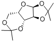 1,2:3,5-ジ-O-イソプロピリデン-α-D-キシロフラノース 化学構造式