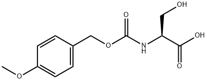 N-[[(4-methoxyphenyl)methoxy]carbonyl]-L-serine Structure