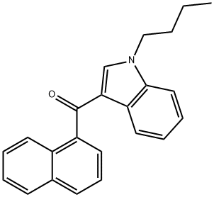JWH-073-N-(3-ヒドロキシブチル) 化学構造式