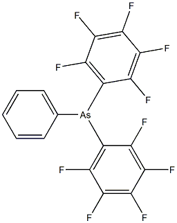 Bis(pentafluorophenyl)phenylarsine Struktur