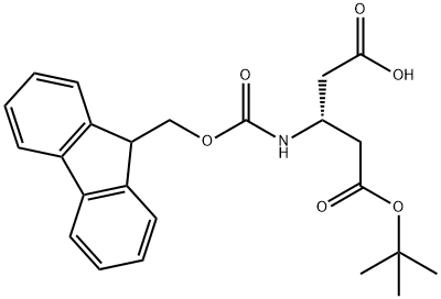 Fmoc-L-beta-glutamic acid 5-tert-butyl ester, 209252-17-5, 结构式