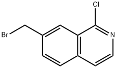 7-(溴甲基)-1-氯异喹啉 结构式