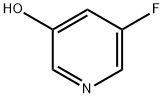 3-フルオロ-5-ヒドロキシピリジン 化学構造式