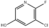 3-CHLORO-2-FLUORO-5-HYDROXYPYRIDINE Structure