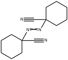 1,1'-アゾビスー(シクロヘキサンー1-カルボニトリル) 化学構造式