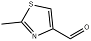 2-メチル-1,3-チアゾール-4-カルバルデヒド 化学構造式
