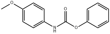 (4-メトキシアニリノ)ぎ酸フェニル 化学構造式