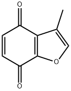 3-甲基苯并呋喃-4,7-二酮, 20958-13-8, 结构式