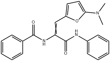 Benzamide,  N-[2-[5-(dimethylamino)-2-furanyl]-1-[(phenylamino)carbonyl]ethenyl]-|